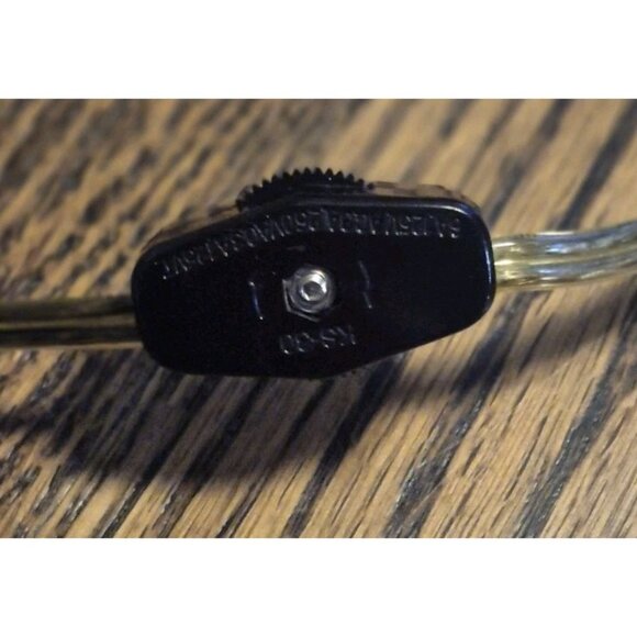 Vintage Shabby Chic Cottage  18" Boudoir Lamp Rose Floral  Beaded Frosted Shade - Picture 5 of 5